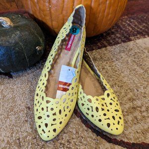 NWT "Sunshine" Yellow Ballet Flats